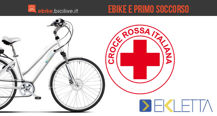 Bici elettriche e primo soccorso: Ekletta e Croce Rossa Italiana uniscono le forze