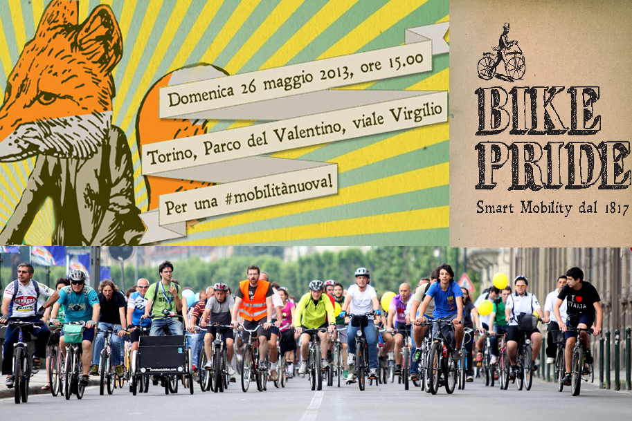 Bike Pride 2014, ciclisti urbani di Torino in festa