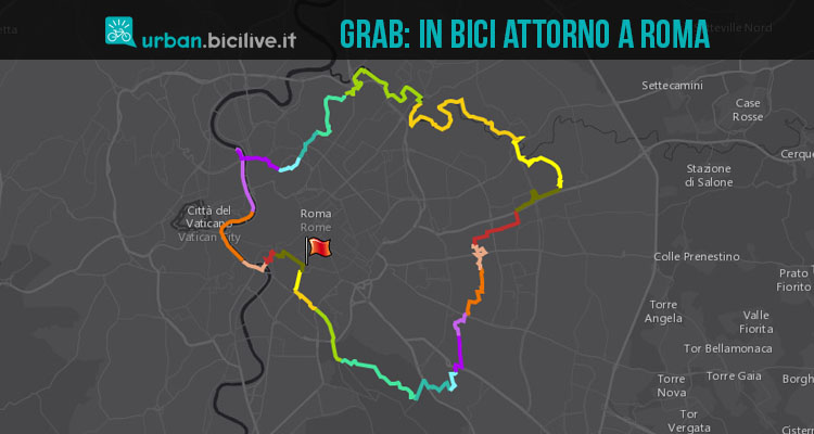 GRAB: a Roma un grande anello d’amore per la bicicletta