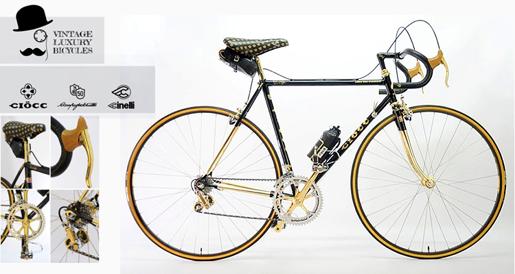 Biciclette vintage di lusso: Ciocc Gold e Ciocc San Cristobal