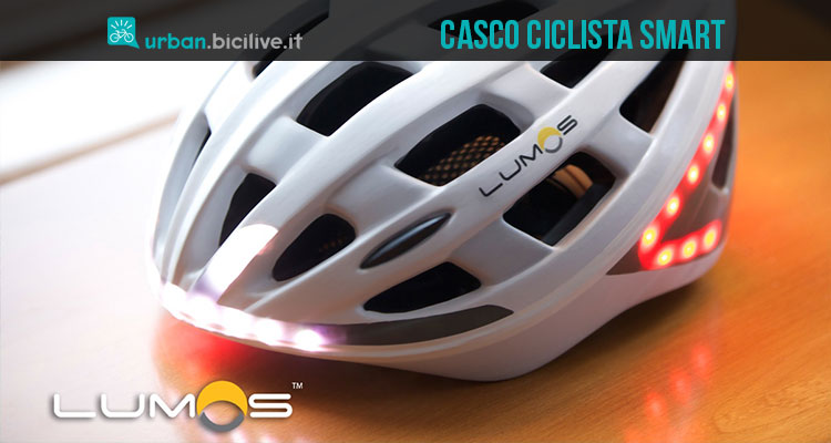 Lumos, il casco per ciclisti intelligente che mette la freccia