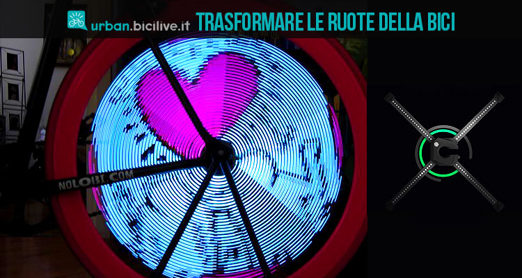 HaloWheel: figure e loghi luminosi sulle ruote delle vostre biciclette