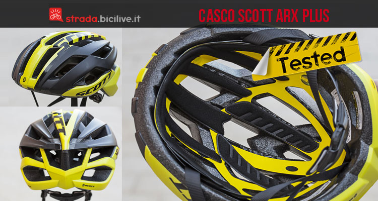 Test casco per bici da corsa Scott Arx Plus