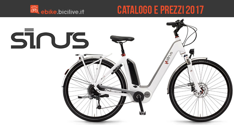 Bici elettriche Sinus: catalogo e listino prezzi 2017 city ebike