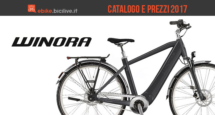 Bici elettriche Winora: catalogo e listino prezzi 2017