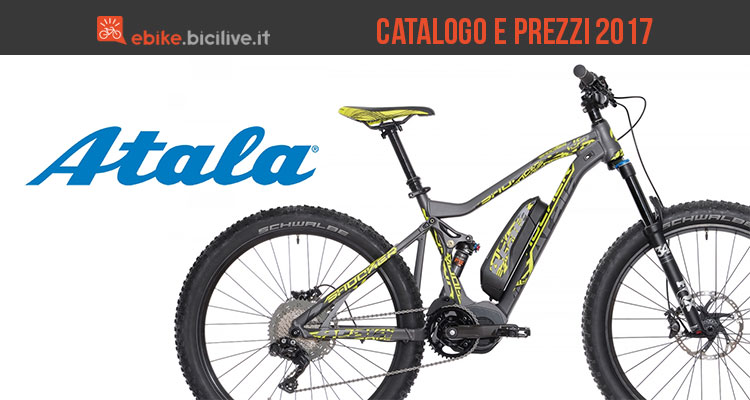 Bici elettriche a pedalata assistita Atala: catalogo e listino prezzi 2017