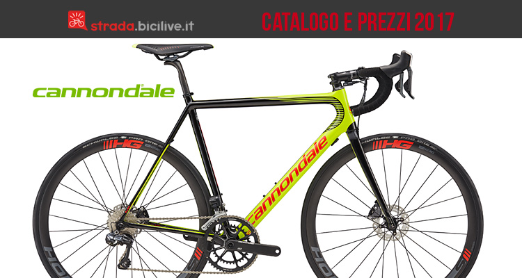 Catalogo e listino prezzi bici da strada Cannondale 2017