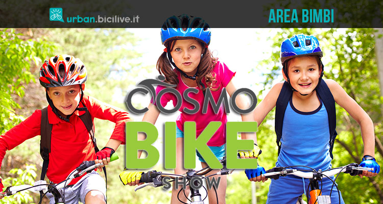 CosmoBike Show per i bambini: area bimbi in fiera