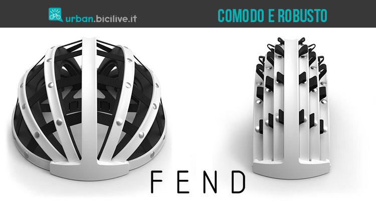 Fend: il casco pieghevole che puoi mettere nello zaino