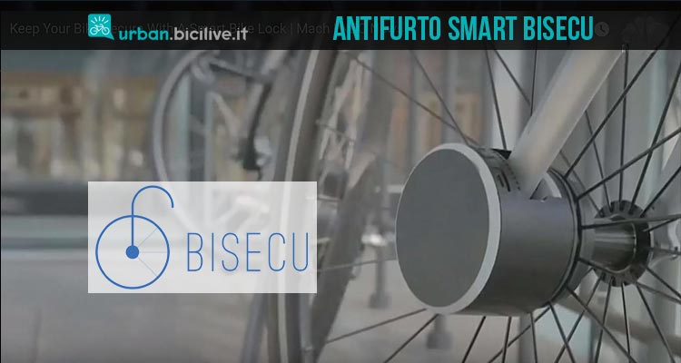 Bisecu, il piccolo cilindro smart che protegge la bici dai furti