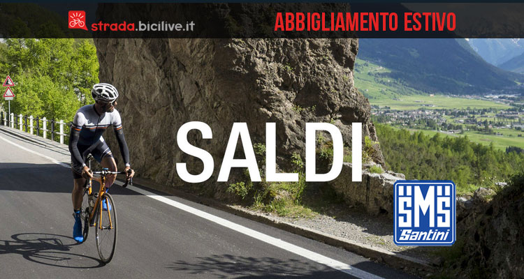 Da Santini i saldi estivi sull’abbigliamento per ciclisti