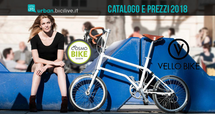 Biciclette pieghevoli Vello Bike: gamma e prezzi 2018