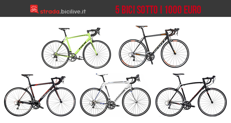 Cinque bici da corsa sotto i 1000 euro per Natale 2015