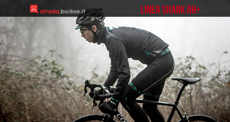 Abbigliamento ciclismo Shark rh+: l’acqua non è più un problema