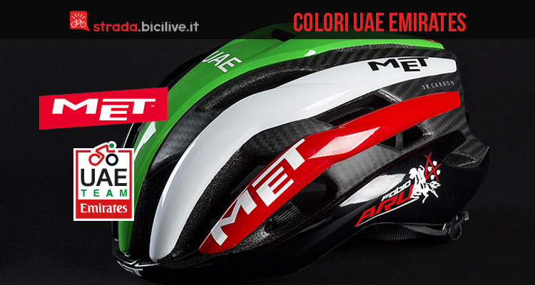 Per il team 2018 UAE Emirates i colori del Met 3K Carbon