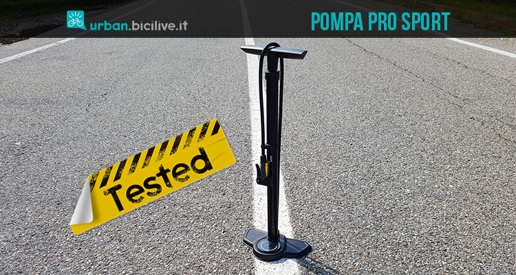 Test pompa per bici PRO Sport con manometro