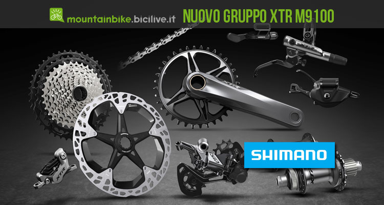 Shimano presenta il nuovo gruppo a 12 velocità XTR M9100