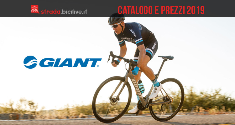 Giant bici da strada, triathlon e ciclocross: catalogo e listino prezzi 2019