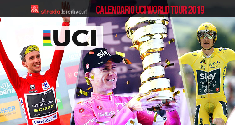 Il calendario delle gare UCI World Tour 2019