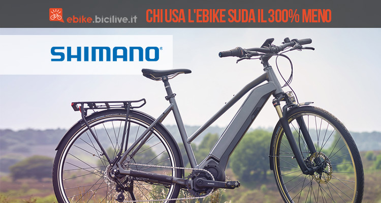 Chi usa l’ebike suda il 300% in meno