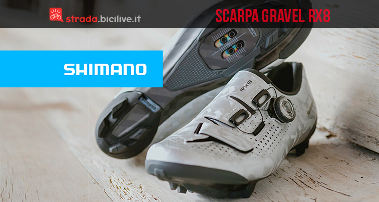 Shimano RX8: la nuova scarpa gravel superleggera