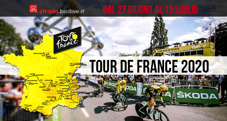 Tour de France 2020: edizione 107 dal 27 giugno al 19 luglio