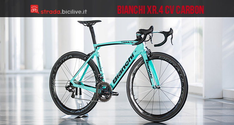 Presentazione della nuova bici da corsa aero Bianchi Oltre XR.4 CV Carbon