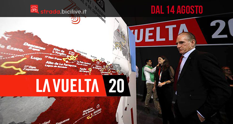 La Vuelta di Spagna 2020: dal 14 agosto al 6 settembre