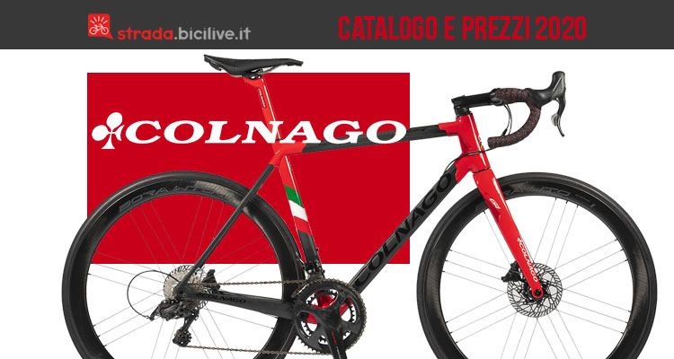 Il catalogo e listino prezzi 2020 delle bici da strada e gravel di Colnago