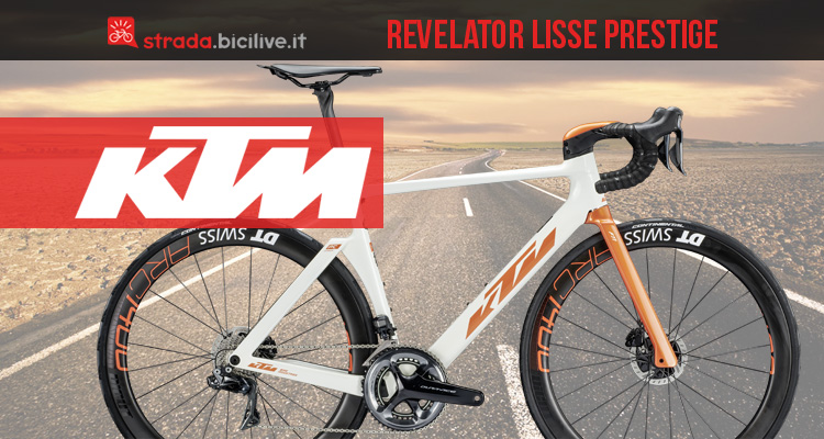 La bici aero KTM Revelator Lisse Prestige 2020: equipaggiata con Dura-Ace Di2