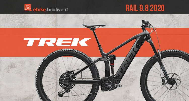 La nuova Trek Rail 9.8: una e-MTB full suspension in carbonio