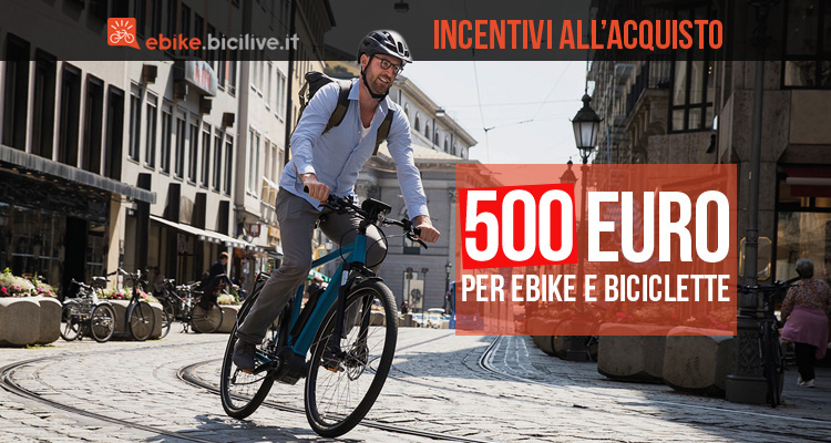 Coronavirus: bonus e incentivi fino a 500 euro per l’acquisto di e-bike nella Fase 2