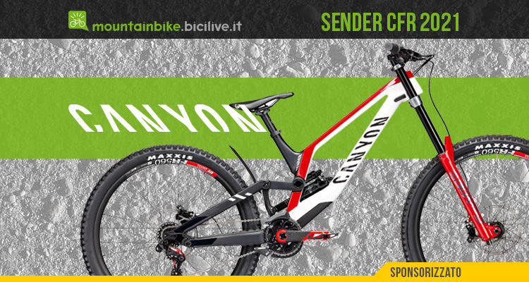 La nuova mtb da downhill Canyon Sender CFR 2021