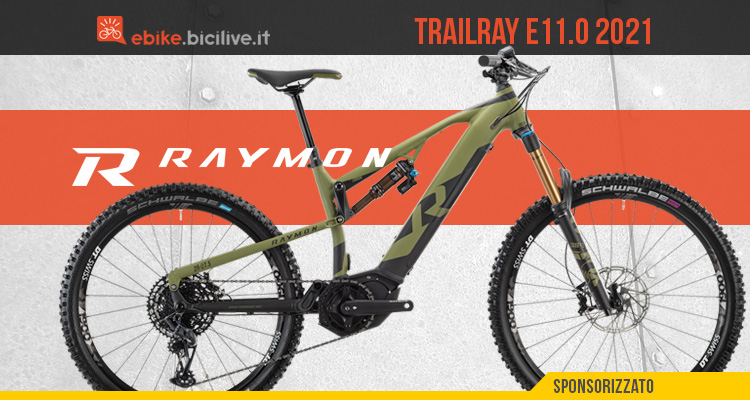 La nuova R Raymon Trailray E11.0 2021: una eMTB mullet da enduro dal prezzo aggressivo