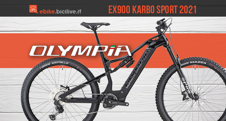 Olympia EX900 Karbo Sport: carbonio, super batteria e motore Oli Sport