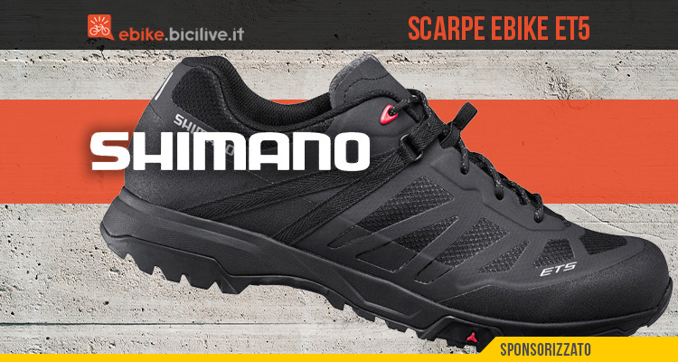 Shimano ET5: le scarpe per e-bike