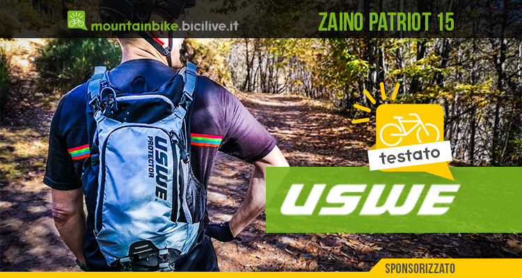 Il test dello zaino MTB con paraschiena Uswe Patriot 15: comodo e stabile