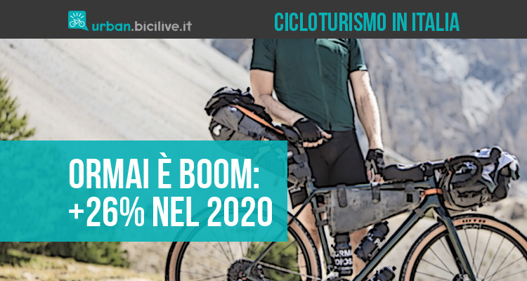 Cicloturismo in Italia: +26% nel 2020