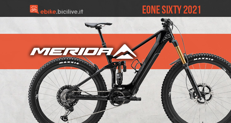 Linea Merida eOne Sixty 2021: sei ebike mullet per enduro e all mountain