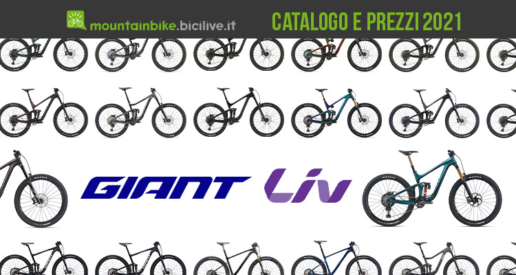 Il catalogo delle MTB GIANT 2021: 34 modelli (inclusa la linea femminile LIV)