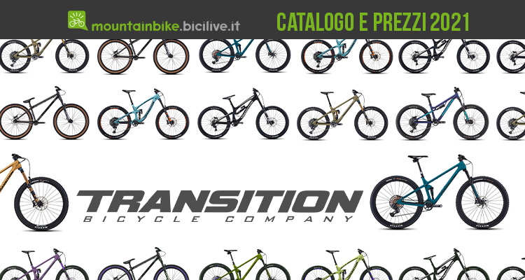 Il catalogo Transition Bikes 2021: 19 MTB per enduro e all mountain