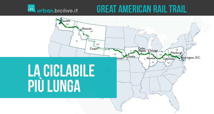 Great American Rail Trail: negli USA la ciclabile più lunga al mondo