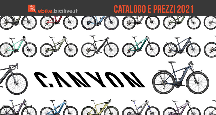 Il catalogo delle ebike Canyon 2021: 10 linee e 39 modelli elettrici