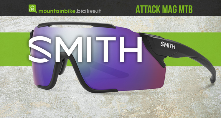 Gli occhiali da sole Smith Attack MAG MTB con ChromaPop