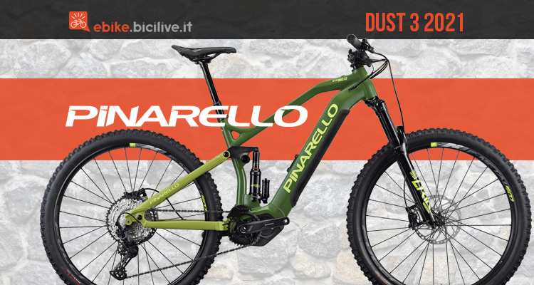 La nuova eMTB Pinarello Dust 3 con motore Shimano EP8