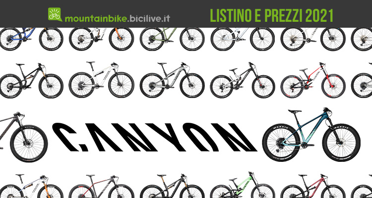 Il catalogo MTB Canyon 2021: 62 modelli dall’XC al downhill