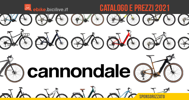 Il catalogo e il listino prezzi 2021 delle ebike Cannondale