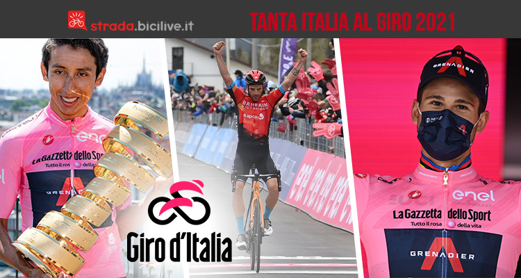 Giro 2021: oltre a Bernal, tanta Italia