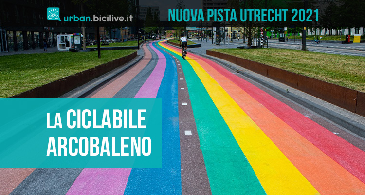 La pista ciclabile arcobaleno più lunga del mondo è nei Paesi Bassi