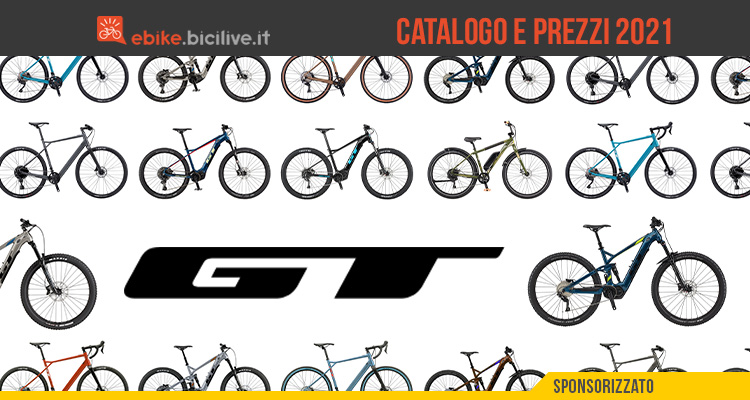 Il catalogo e il listino prezzi delle ebike 2021 di GT